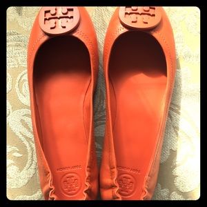 Tory Burch Orange ballet flats